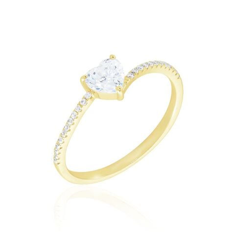Bague Solitaire Or Jaune Sabeen Oxyde De Zirconium - Bagues solitaires Femme | Histoire d&rsquo;Or