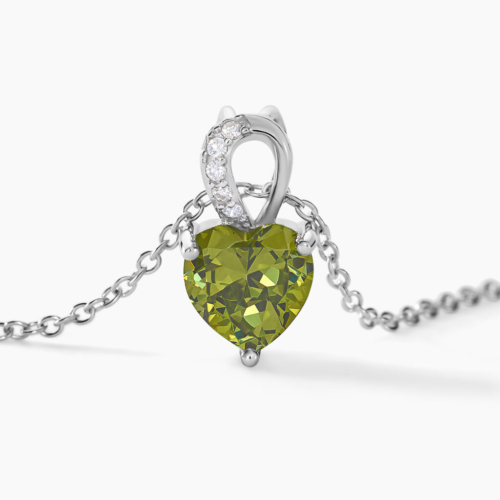 Collier Atieno Argent Blanc Oxyde De Zirconium - Colliers fantaisie Femme | Histoire d&rsquo;Or