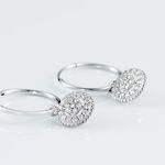 Cr&eacute;oles Lulu Or Blanc Oxyde - Boucles d'oreilles cr&eacute;oles Femme | Histoire d&rsquo;Or