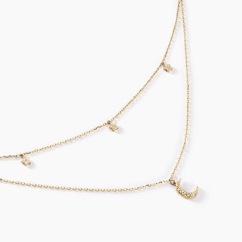 Collier Stellar Or Jaune Oxyde De Zirconium - Colliers Femme | Histoire d&rsquo;Or