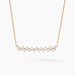 Collier Jodene Or Jaune Diamant Synth&eacute;tique - Colliers Femme | Histoire d&rsquo;Or