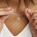 Collier Indian Drop Argent Blanc Oxyde De Zirconium - Colliers fantaisie Femme | Histoire d&rsquo;Or