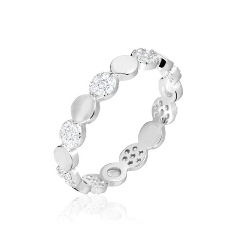 Bague Argent Blanc Capricia Oxydes De Zirconium - Bagues avec pierre Femme | Histoire d’Or