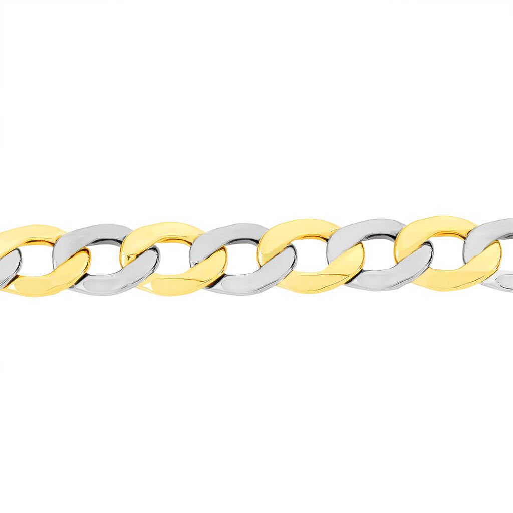 Bracelet Manoe Or Bicolore - Bracelets chaîne Homme | Histoire d’Or