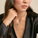 Collier Osana Argent Dor&eacute; A L'Or 750/1000 Malachite - Colliers pierre Femme | Histoire d&rsquo;Or