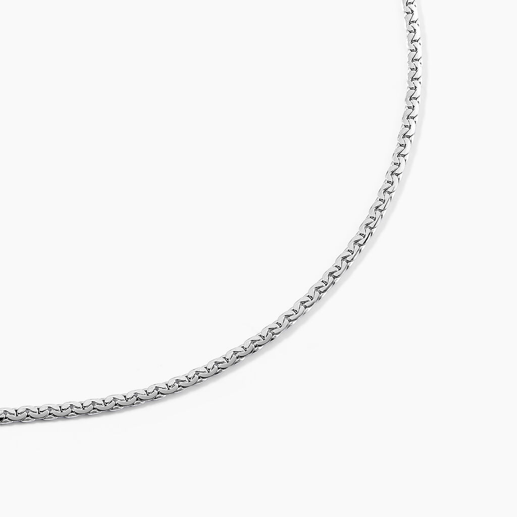 Collier Ivy Maille Haricot Or Blanc - Chaines Femme | Histoire d’Or
