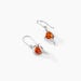 Boucles D'oreilles Pendantes Hilarionne Argent Blanc Ambre - Boucles d'oreilles fantaisie Femme | Histoire d’Or