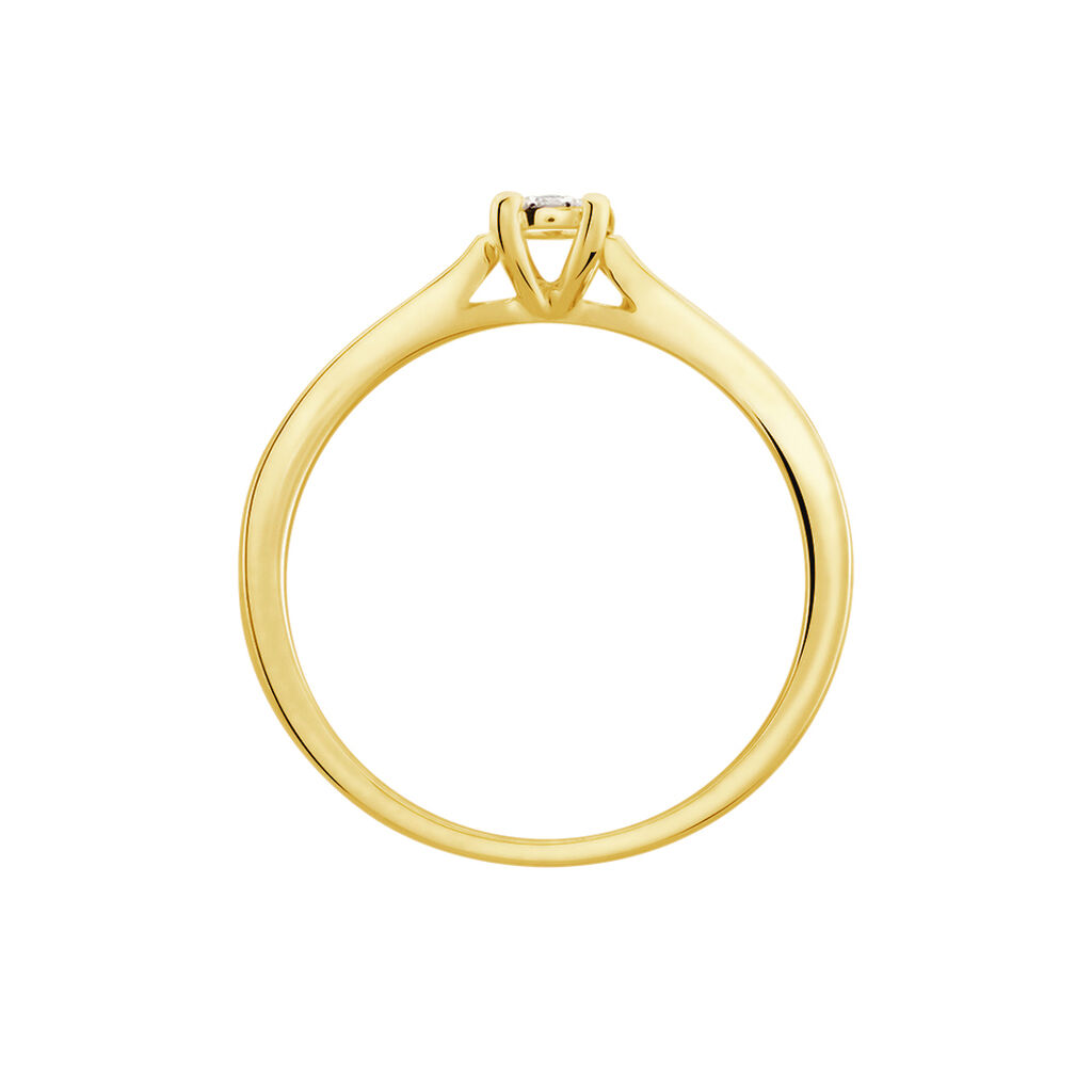 Bague Celia Or Jaune Diamant - Bagues avec pierre Femme | Histoire d’Or