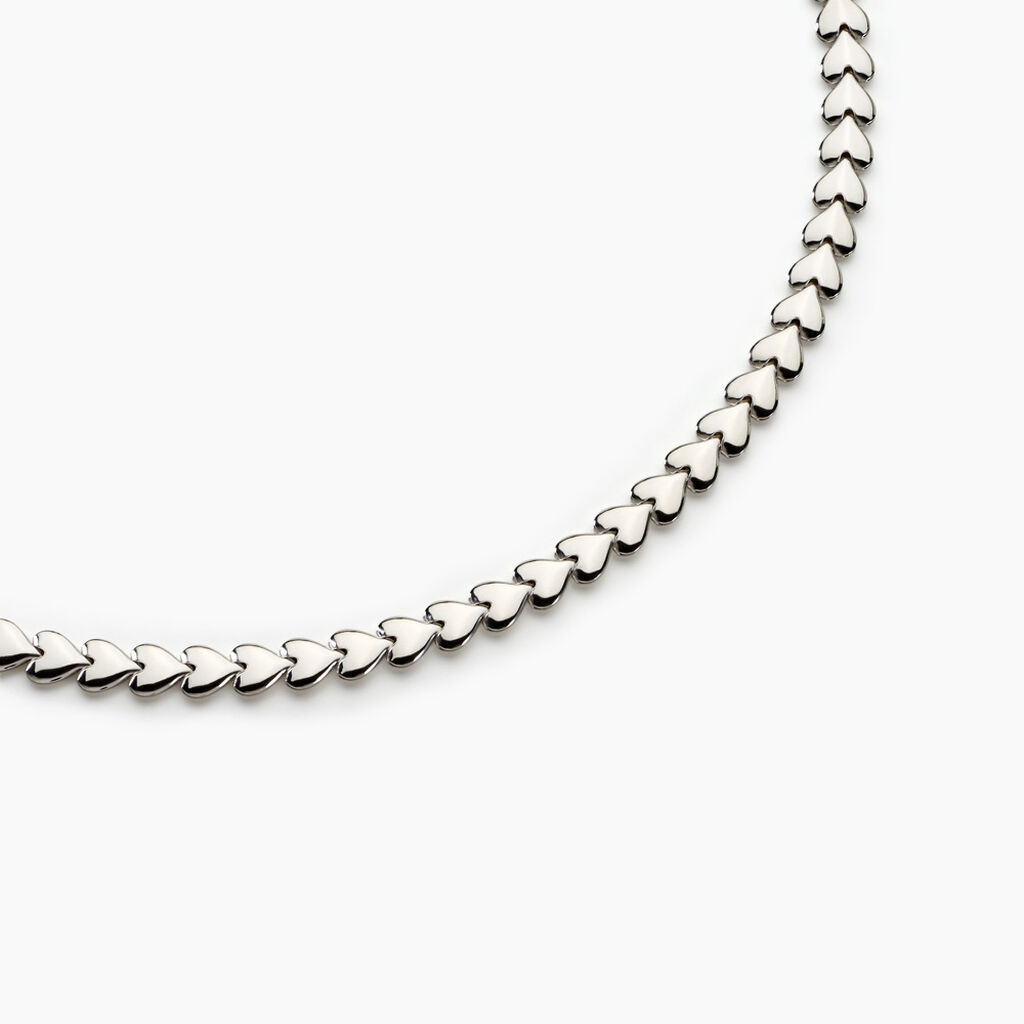 Collier Argent Blanc Barbara - Colliers Femme | Histoire d&rsquo;Or
