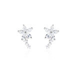 Boucles D'oreilles Puces Argent Blanc Florencio Oxydes De Zirconium - Boucles d'oreilles fantaisie Femme | Histoire d&rsquo;Or