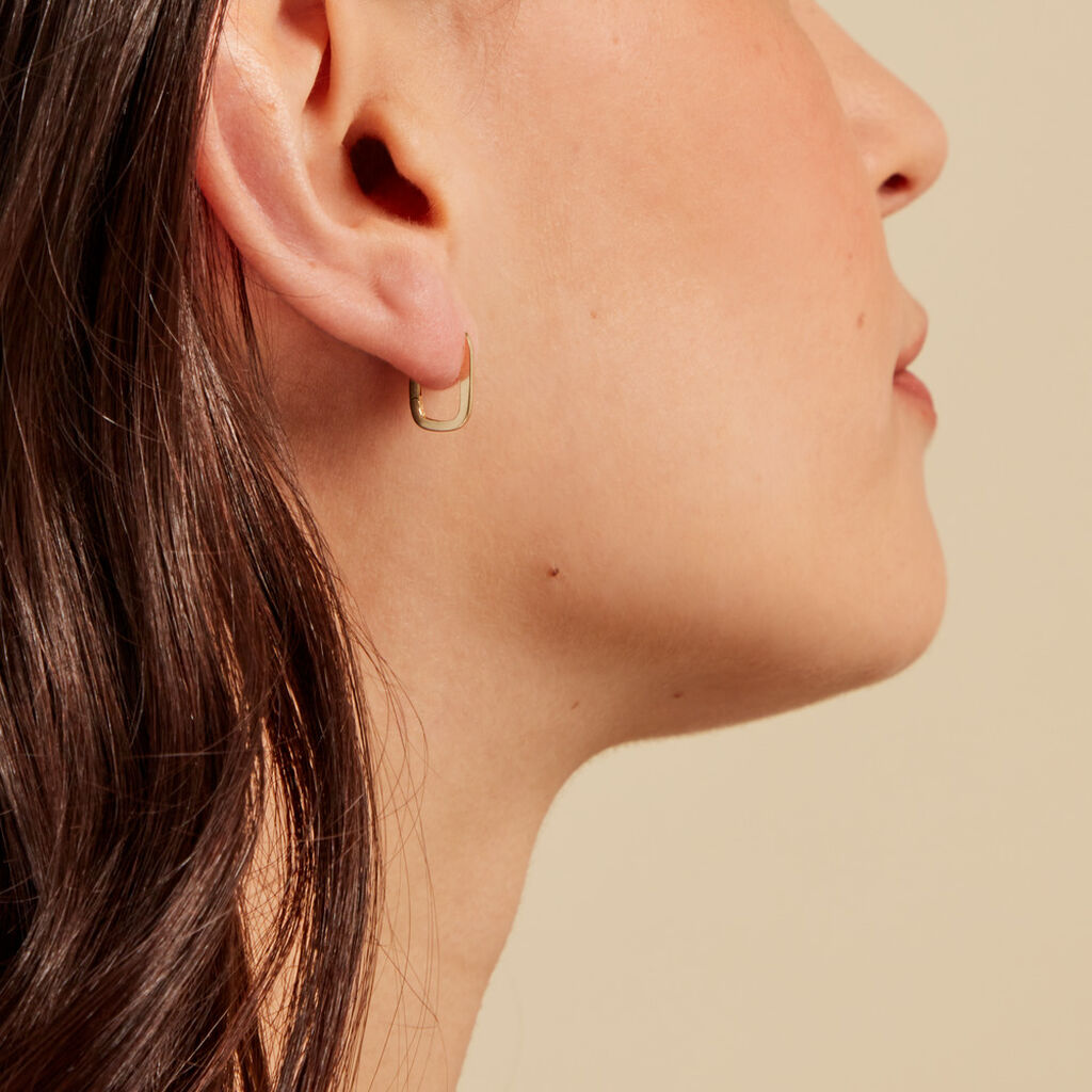 Créoles Coleman Or Jaune - Boucles d'oreilles créoles Femme | Histoire d’Or