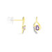 Boucles D'oreilles Sagesse Or Jaune Amethyste Oxyde - Clous d'oreilles Femme | Histoire d’Or