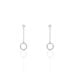 Boucles D'oreilles Pendantes Lim Or Blanc Oxyde De Zirconium - Boucles d'oreilles pendantes Femme | Histoire d’Or