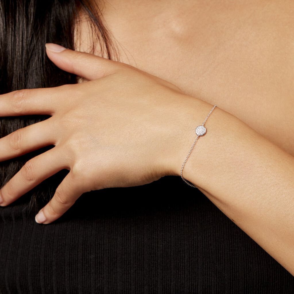 Bracelet Argent Victorin Oxydes De Zirconium - Bracelets Femme | Histoire d’Or