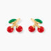 Boucles D'oreilles Puces Cherry Cerise Or Jaune - Clous d'oreilles Enfant | Histoire d’Or