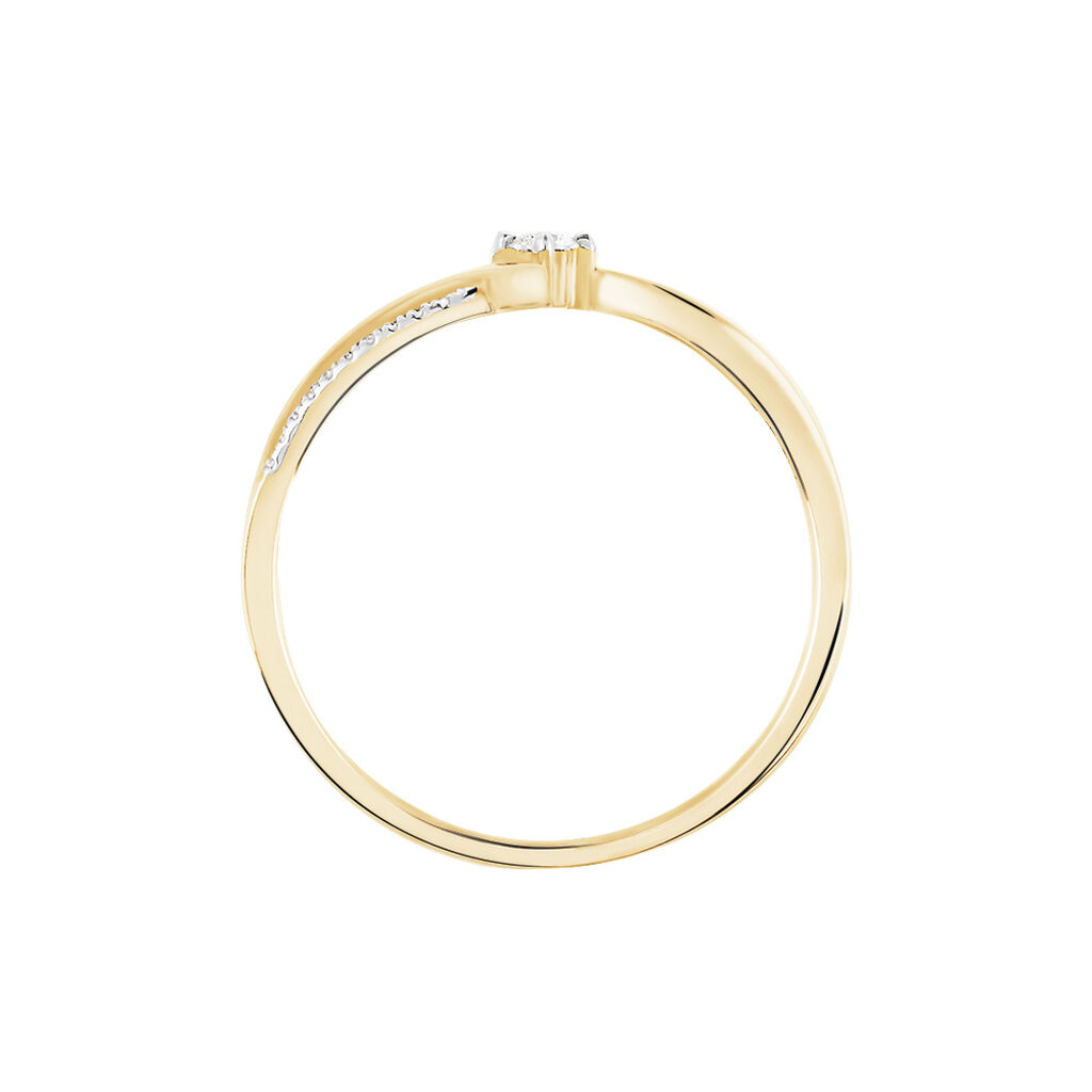 Bague Orianna Or Jaune Diamant - Bagues avec pierre Femme | Histoire d’Or