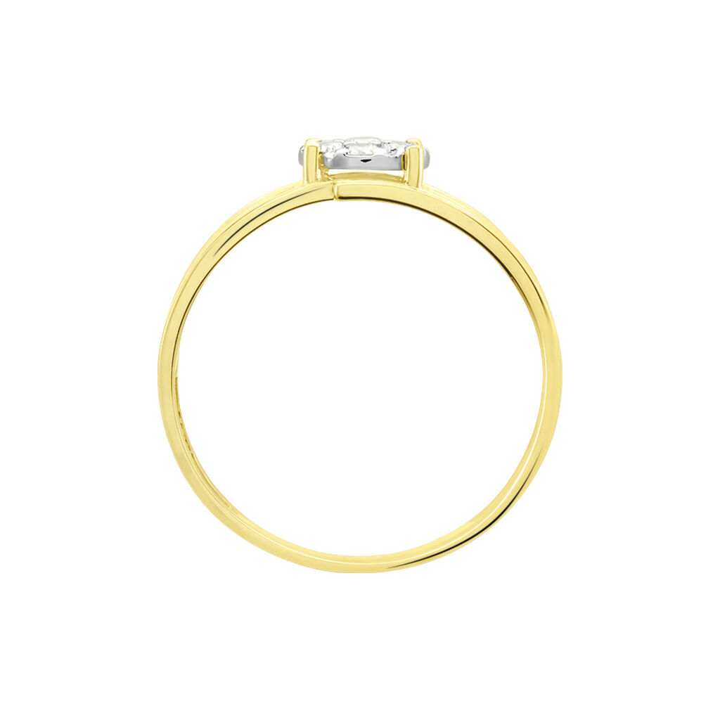 Bague Or Jaune Rosannah Diamants - Bagues avec pierre Femme | Histoire d&rsquo;Or