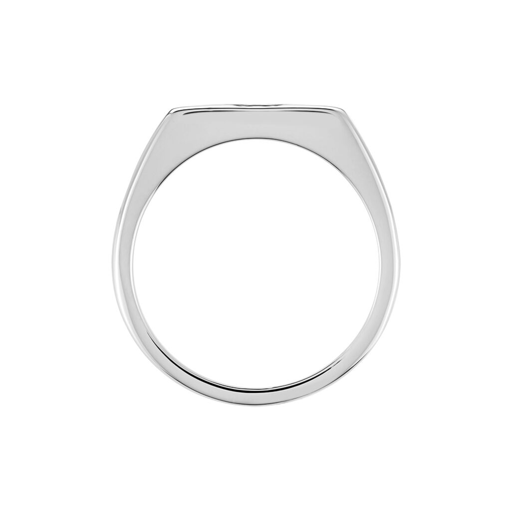 Chevalière Dotty Argent Blanc - Chevalières Femme | Histoire d’Or