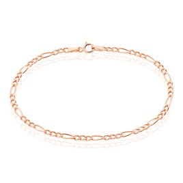 Bracelet Cameo Maille Alternee 1/3 Or Rose - Bracelets chaîne Femme | Histoire d’Or