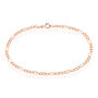 Bracelet Cameo Maille Alternee 1/3 Or Rose