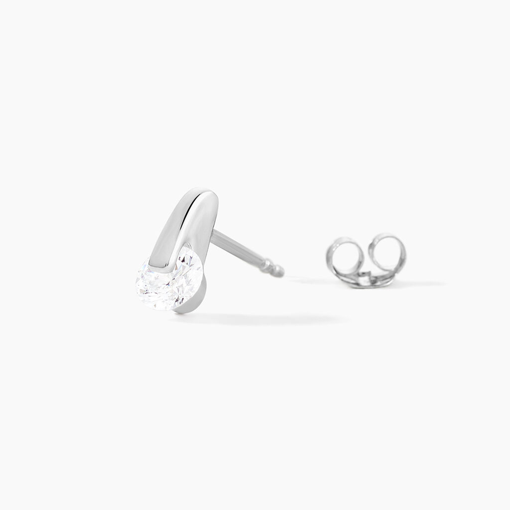 Boucles D'oreilles Pendantes Vera Argent Blanc Oxyde De Zirconium - Boucles d'oreilles fantaisie Femme | Histoire d&rsquo;Or