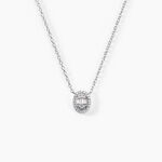 Collier Baroque Party Argent Blanc Oxyde De Zirconium - Colliers fantaisie Femme | Histoire d&rsquo;Or