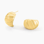 Boucles D'oreilles Puces Dieppe Acier Jaune - Boucles d'oreilles fantaisie Femme | Histoire d&rsquo;Or