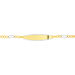 Bracelet Identité Bartolomee Maille Alternee 1/3 Or Bicolore - Bracelets Communion Enfant | Histoire d’Or