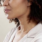 Boucles D'oreilles Puces Virgie Argent Blanc - Boucles d'oreilles fantaisie Femme | Histoire d&rsquo;Or