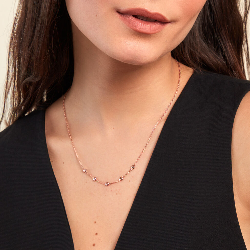 Collier Circee Argent Rose - Colliers fantaisie Femme | Histoire d’Or