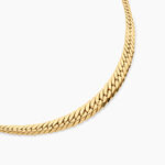 Collier Izel Chute Argent Dor&eacute; A L'Or 750/1000 - Bijoux sans pierre Femme | Histoire d&rsquo;Or
