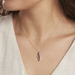 Collier Courbes Or Blanc Diamant - Colliers Femme | Histoire d&rsquo;Or