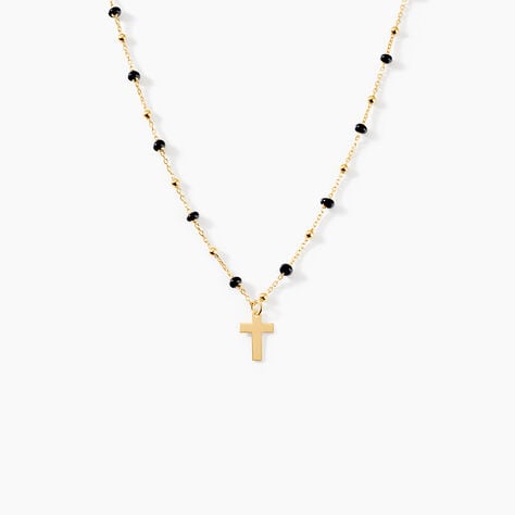 Collier Krystle Argent Dor&eacute; A L'Or 750/1000 - Bijoux sans pierre Femme | Histoire d&rsquo;Or