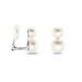 Boucles D'oreilles Clips Argent Blanc Viano Perles Oxydes - Boucles d'oreilles fantaisie Femme | Histoire d’Or