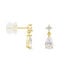 Boucles D'oreilles Pendantes Faas Or Jaune Oxyde De Zirconium - Boucles d'oreilles pendantes Femme | Histoire d’Or