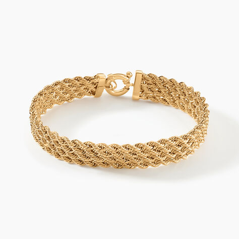 Bracelet Jerry Maille Corde 4 Rangs Or Jaune - Bracelets chaîne Femme | Histoire d’Or
