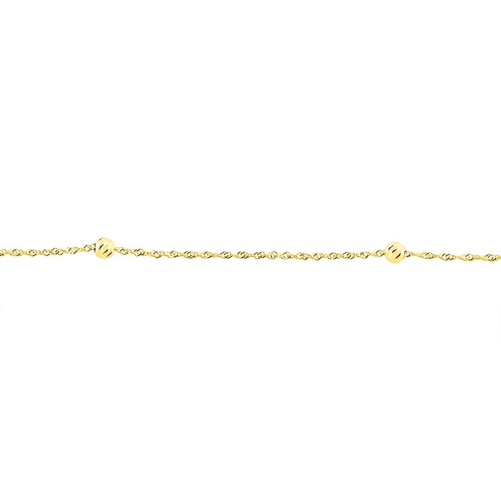 Chaîne De Cheville Zahia Or Jaune - Chaînes de cheville Femme | Histoire d’Or