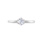 Bague Solitaire Natalia Pl Platine Blanc Diamant - Bagues solitaires Femme | Histoire d&rsquo;Or