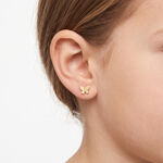 Boucles D'oreilles Puces Siri Or Jaune - Clous d'oreilles Enfant | Histoire d&rsquo;Or