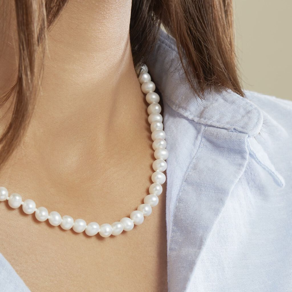 Collier Kanwal Or Jaune Perle De Culture - Sautoirs Femme | Histoire d’Or