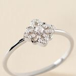 Bague Isia Argent Blanc Oxyde De Zirconium - Bagues avec pierre Femme | Histoire d&rsquo;Or