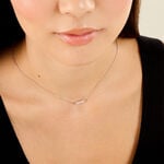Collier Facettes Argent Blanc Oxyde De Zirconium - Colliers fantaisie Femme | Histoire d&rsquo;Or