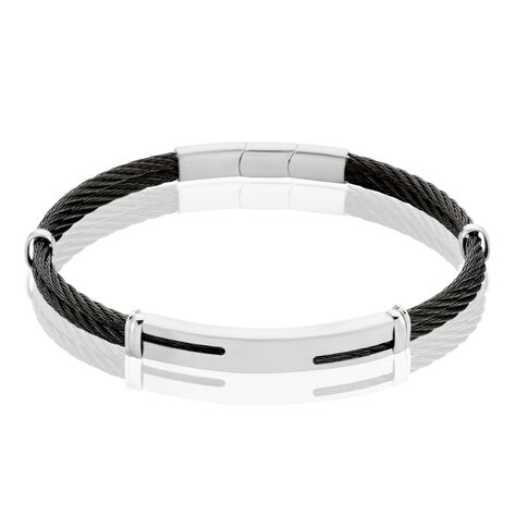 Bracelet Oscar Acier Blanc - Bracelets Homme | Histoire d’Or