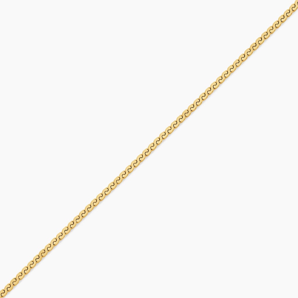 Bracelet Minila Acier Jaune - Bracelets cha&icirc;ne Femme | Histoire d&rsquo;Or