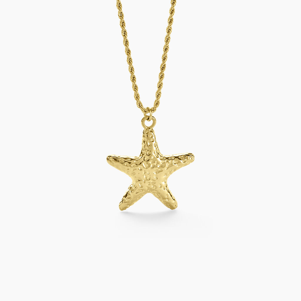 Collier Mermaid Acier Jaune - Colliers fantaisie Femme | Histoire d’Or