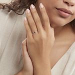 Bague Or Blanc Diamant - Bagues solitaires Femme | Histoire d&rsquo;Or