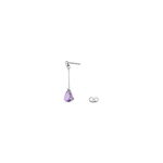 Boucles D'oreilles Pendantes Goutte Or Blanc Amethyste - Boucles d'oreilles pendantes Femme | Histoire d&rsquo;Or