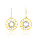 Boucles D'oreilles Pendantes Thallya Or Jaune Oxyde De Zirconium - Boucles d'oreilles pendantes Femme | Histoire d’Or