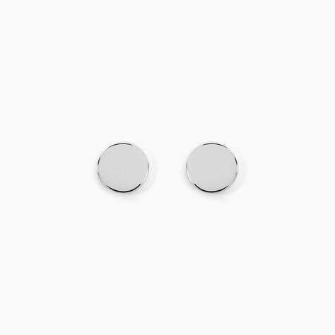 Boucles D'oreilles Puces Apoline Argent Blanc - Boucles d'oreilles fantaisie Femme | Histoire d’Or