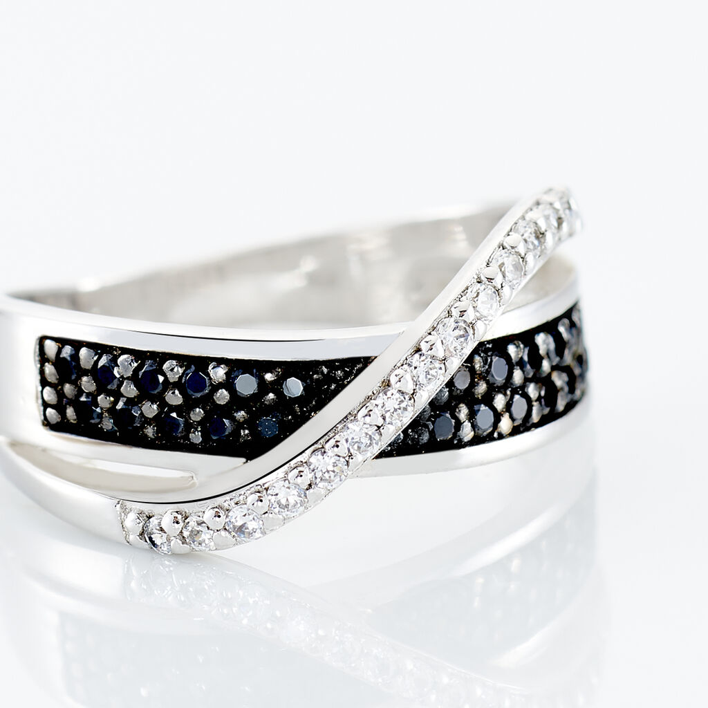 Bague Letty Argent Blanc Oxyde De Zirconium - Bagues avec pierre Femme | Histoire d’Or